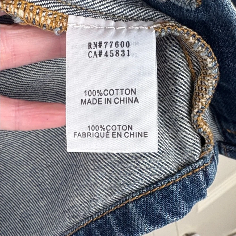 Sandrine Rose x Free People Woman's Sz M Patchwork Vintage Style Jean Jacket NWT - Picture 7 of 10